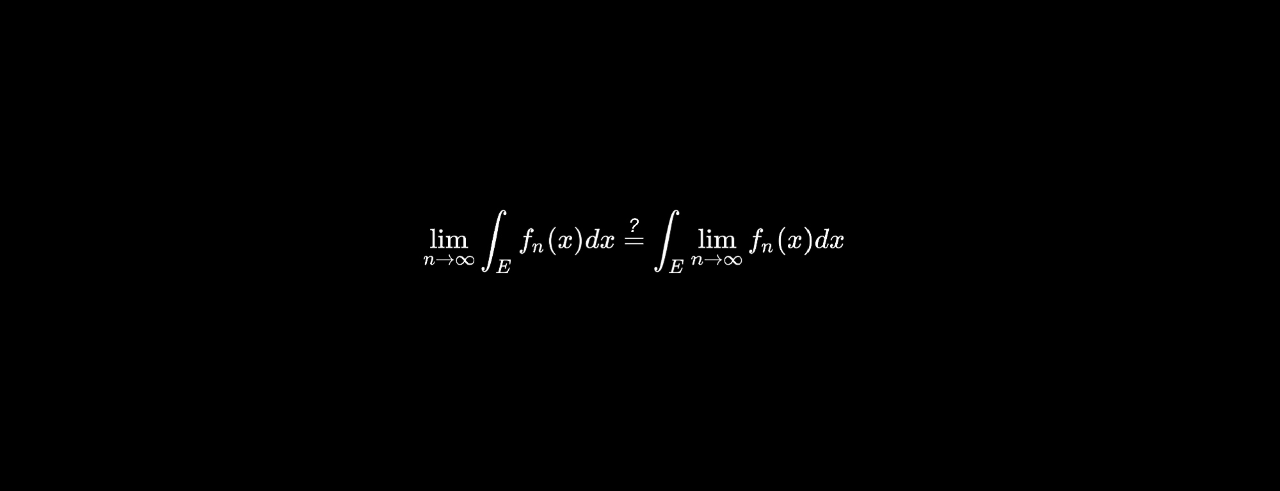 Mathematical equation on a black background